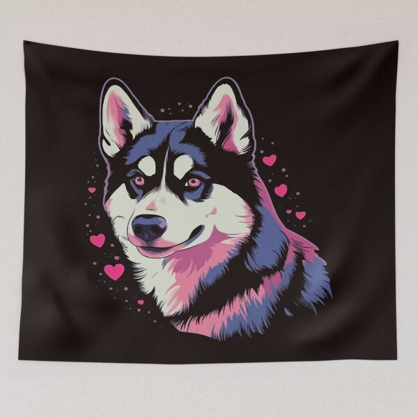 Item preview, Alaskan Husky Valentine designed and sold by creativellashop.