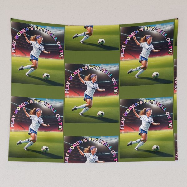 Item preview, Play Women's Football on Tv design designed and sold by rymreen.