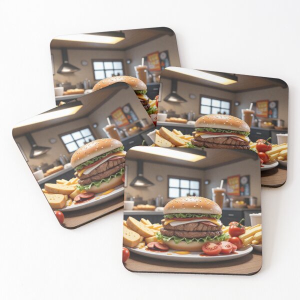 Item preview, Delicious and Juicy Burgers Made Fresh designed and sold by Paweł Matysiak.