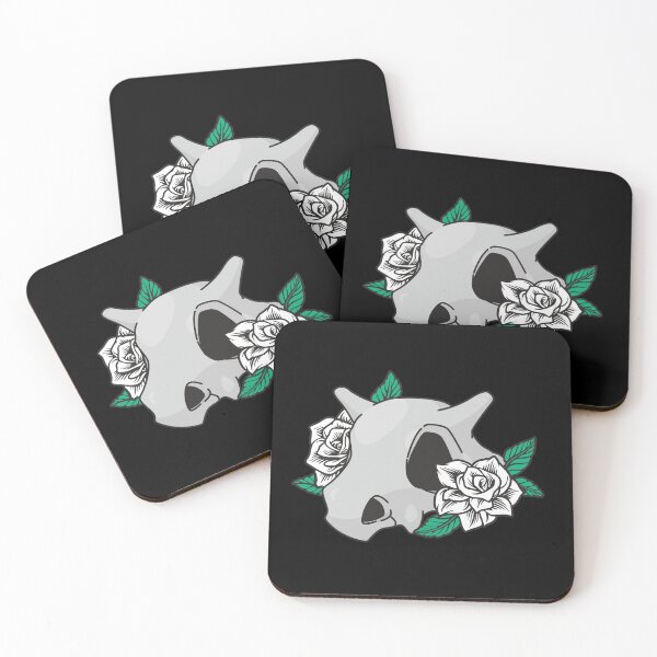 Item preview, Cubone Flower Skull designed and sold by astro-turtle.