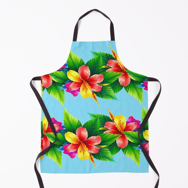 Item preview, Vibrant Tropical Flowers | Light Blue designed and sold by JLEmporium.