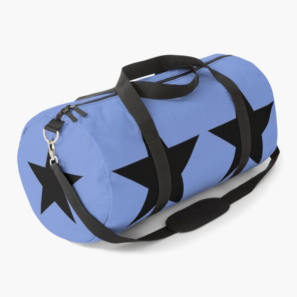 Item preview, Large BLACK and DANUBE BLUE STARS designed and sold by RachelMacht.