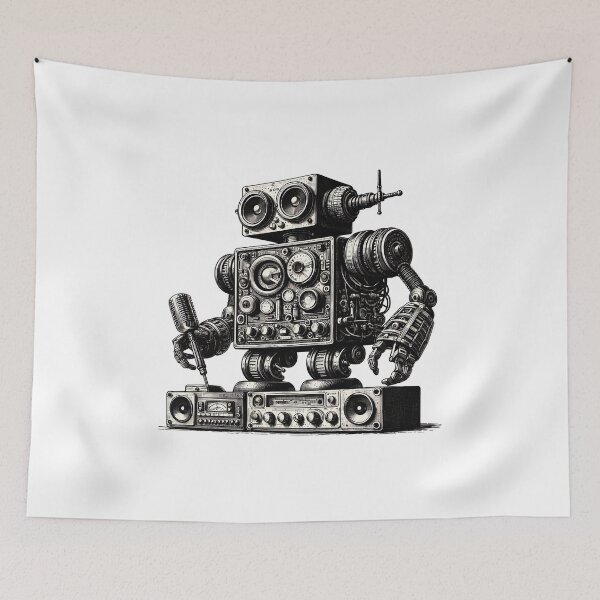 Item preview, a robot made of analog stereo equipment designed and sold by Gentle40Winks.