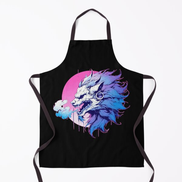 Item preview, Lion Oni Yokai Hannya Pink Purple designed and sold by TomFrontierArt.