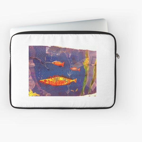 Item preview, Fish in motion mixed media designed and sold by AnnaDerry.
