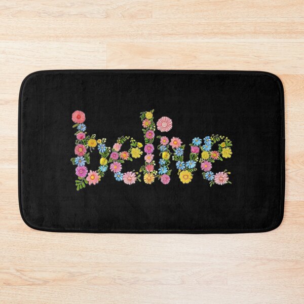 Item preview, Belive inscription in flowers designed and sold by KusyArt.