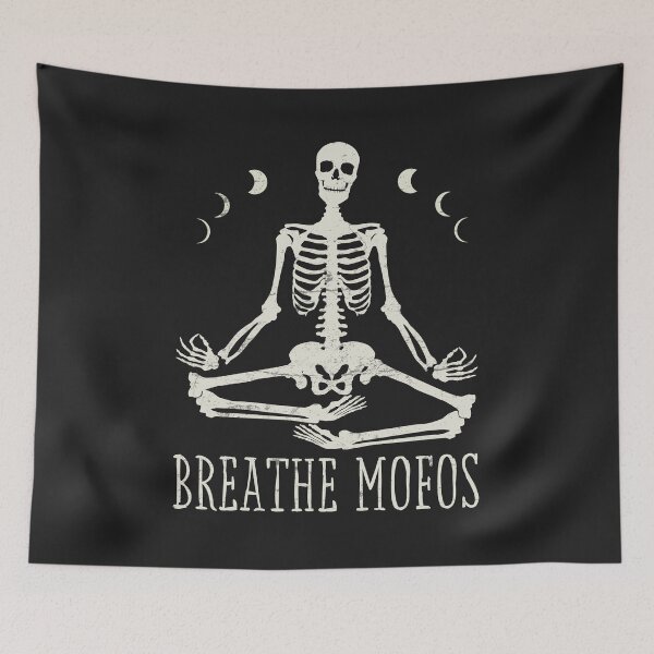 Item preview, Meditation Skeleton designed and sold by CreepyCornerArt.