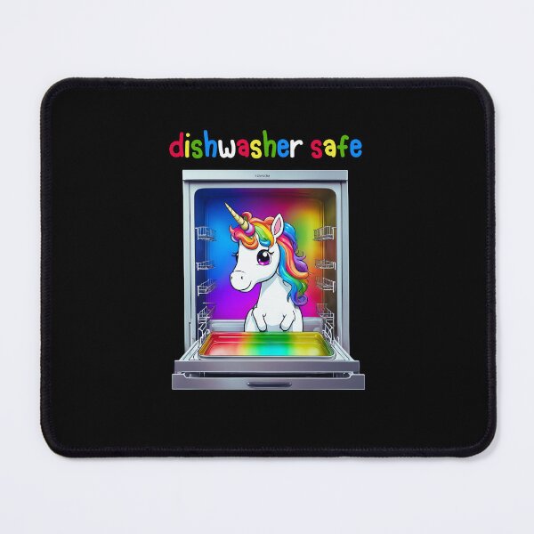 Item preview, Dishwasher Safe With Funny Unicorn designed and sold by LadyGoodwill.