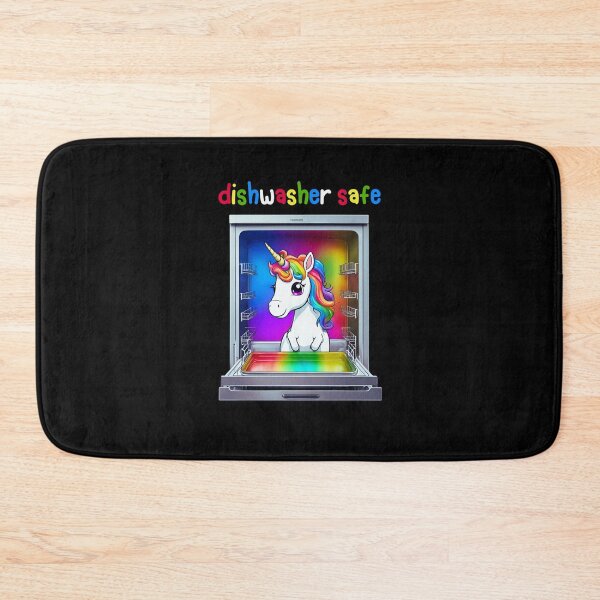 Item preview, Dishwasher Safe With Funny Unicorn designed and sold by LadyGoodwill.