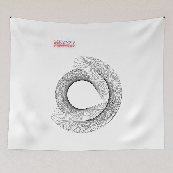 Item preview, Fibonacci Spiral Illusion, Golden Ratio, abstract designed and sold by Numbers-Art.