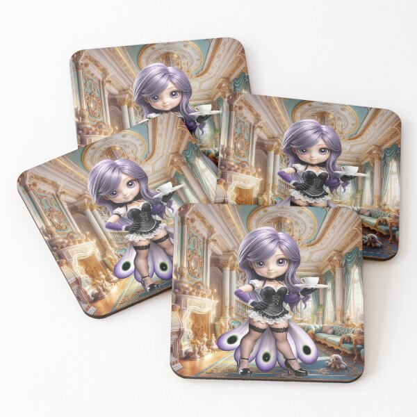 Item preview, Furry Maids Chibi Violet Peacock Bia designed and sold by CHIBI_POPZ.
