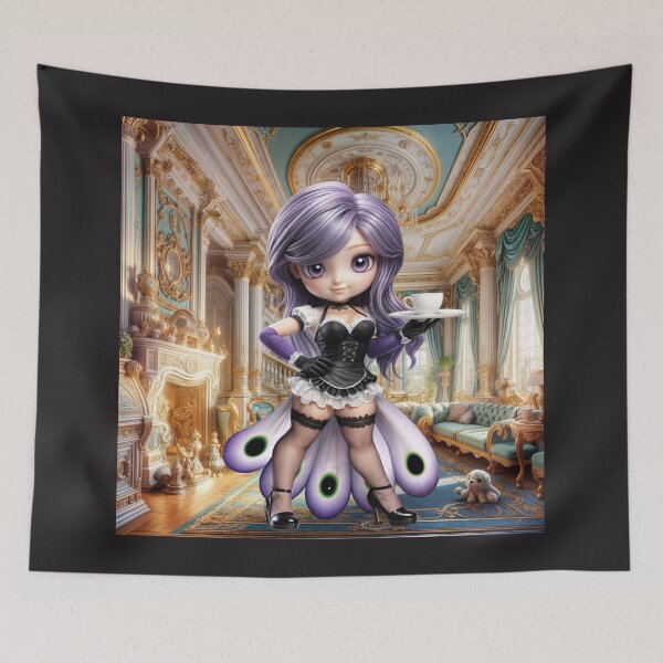 Item preview, Furry Maids Chibi Violet Peacock Bia designed and sold by CHIBI_POPZ.