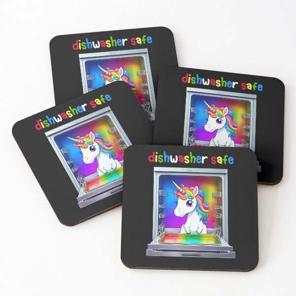Item preview, Dishwasher Safe With Funny Unicorn designed and sold by LadyGoodwill.