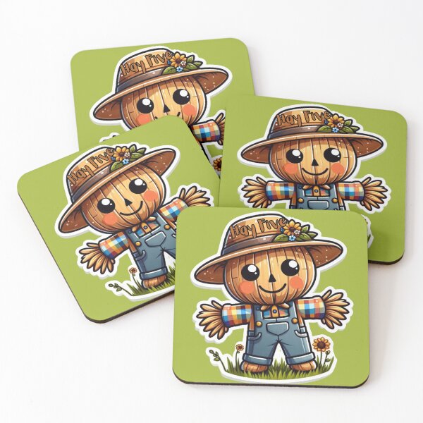 Item preview, Hay Five Scarecrow Cute Style designed and sold by KTGim.