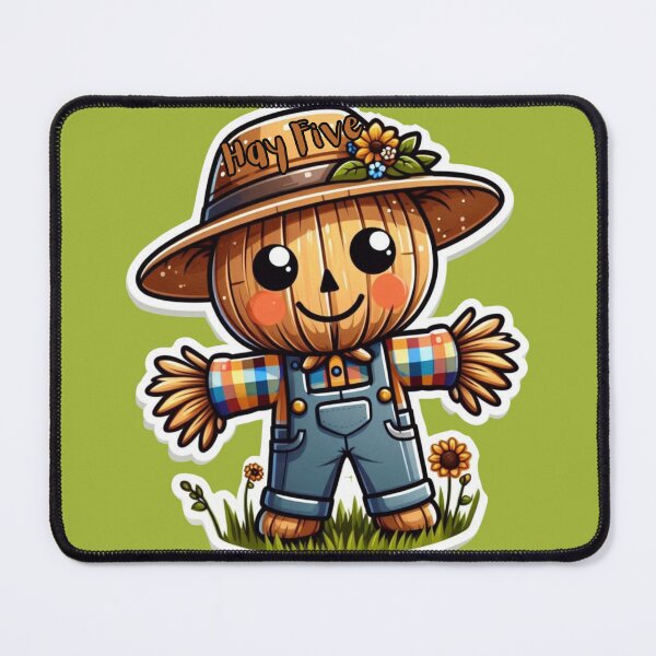 Item preview, Hay Five Scarecrow Cute Style designed and sold by KTGim.