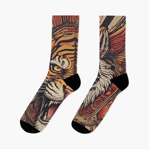Item preview, Winged Circus Tiger designed and sold by MatrixTattoo.