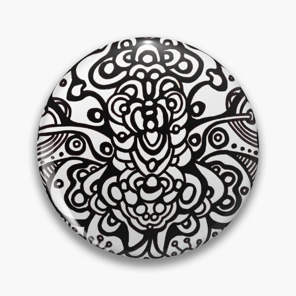 Artikelvorschau, 654. Sinus: Kompliziertes monochromes abstraktes Design entworfen und verkauft von Veera Zukova.