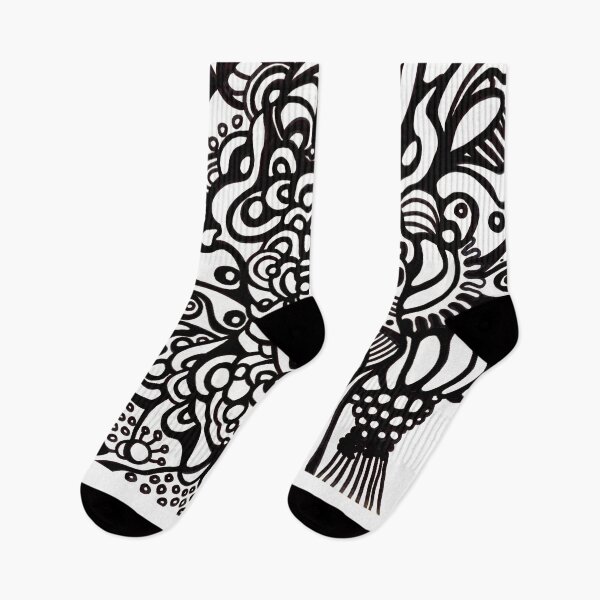 Item preview, 654. Sinus: Intricate Monochrome Abstract Design designed and sold by Veera Zukova.