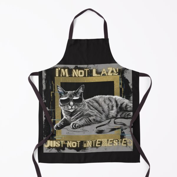 Item preview, I am not Lazy ! Cat lover designed and sold by Furbabies Art.
