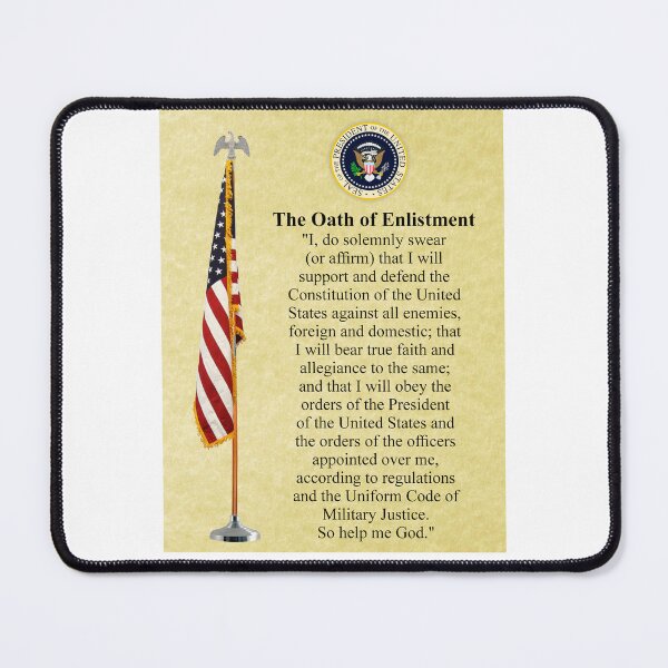 Item preview, The Oath of Enlistment (USA Military) designed and sold by LaughingProf.