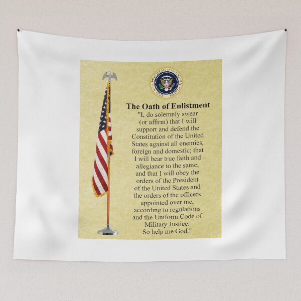 Item preview, The Oath of Enlistment (USA Military) designed and sold by LaughingProf.