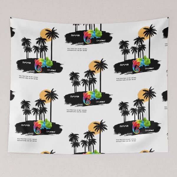 Item preview, Summer and Chameleons designed and sold by UnikatArt.