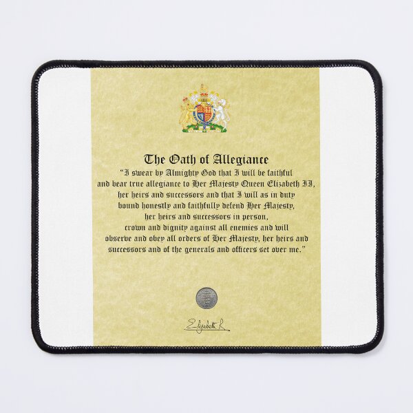 Item preview, The Oath of Allegiance (UK Military) designed and sold by LaughingProf.