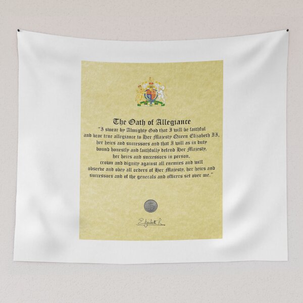 Item preview, The Oath of Allegiance (UK Military) designed and sold by LaughingProf.