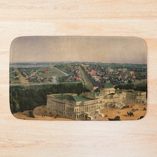 Item preview, View of Washington D.C. circa 1852 designed and sold by allhistory.