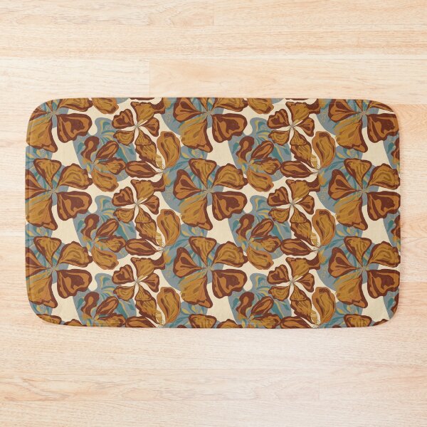 Item preview, Stylized Nasturtium flowers  pattern in Japanese Style designed and sold by NayaChu.