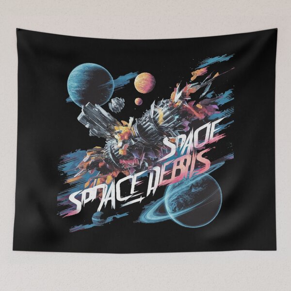 Item preview, Space junk of space station and rockets designed and sold by desinganddecor.