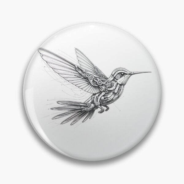 Item preview, Steampunk Hummingbird - Intricate Mechanical Flight Artwork designed and sold by MiszungART.