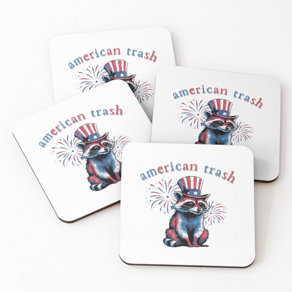 Item preview, Patriotic Raccoon - American Trashfor July 4th Celebrations designed and sold by MotivaChic.