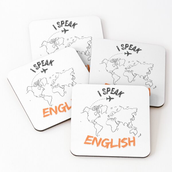 Item preview, I SPEAK ENGLISH  TEE - LANGUAGE TEE SHIRT designed and sold by CreativeCity-6.