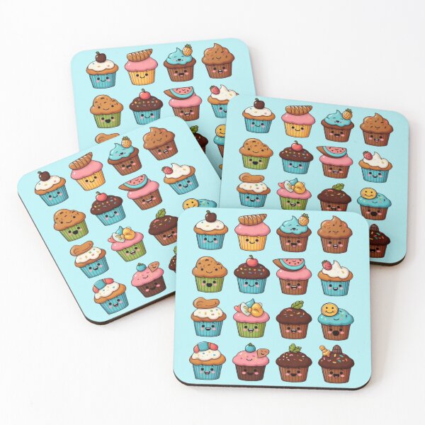 Item preview, Cute Smiling Cupcakes designed and sold by KTGim.