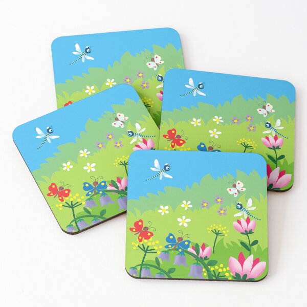 Item preview, Flowers and butterflies in the meadow  designed and sold by sonaadalian.