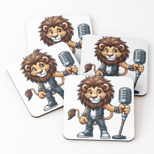 Item preview, Lion as a singer designed and sold by NTKSHOP11.