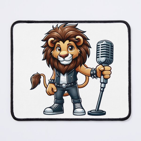 Item preview, Lion as a singer designed and sold by NTKSHOP11.