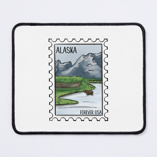 Item preview, Alaska State stamp designed and sold by RoseRedDawn.