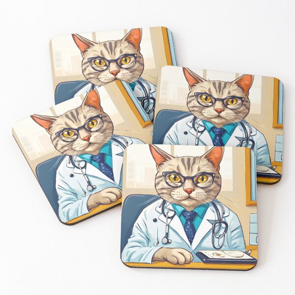Item preview, The Cat in the Lab Coat designed and sold by Tom-Johnson.