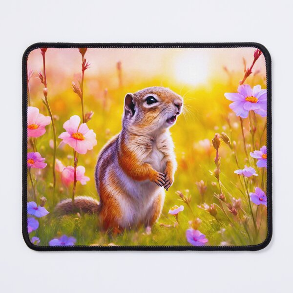 Item preview, Cute Ground Squirrel Amid Flowers designed and sold by Tom-Johnson.