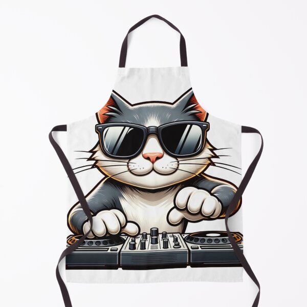 Item preview, DJ cat designed and sold by NTKSHOP11.
