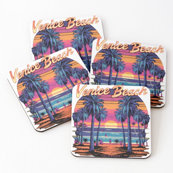 Item preview, Vintage Venice Beach California Travel Sticker - Retro Minimal Beach Sunset designed and sold by pod24.