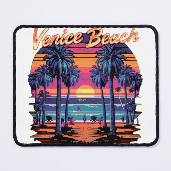 Item preview, Vintage Venice Beach California Travel Sticker - Retro Minimal Beach Sunset designed and sold by pod24.