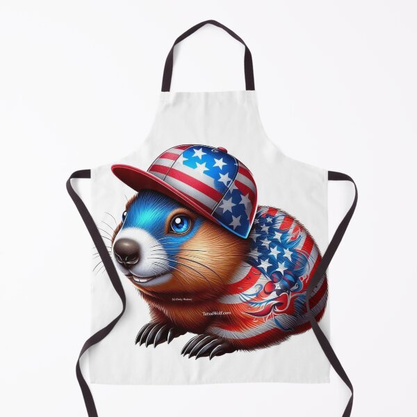 Item preview, Patriotic Tatted Groundhog designed and sold by TattedWolf.