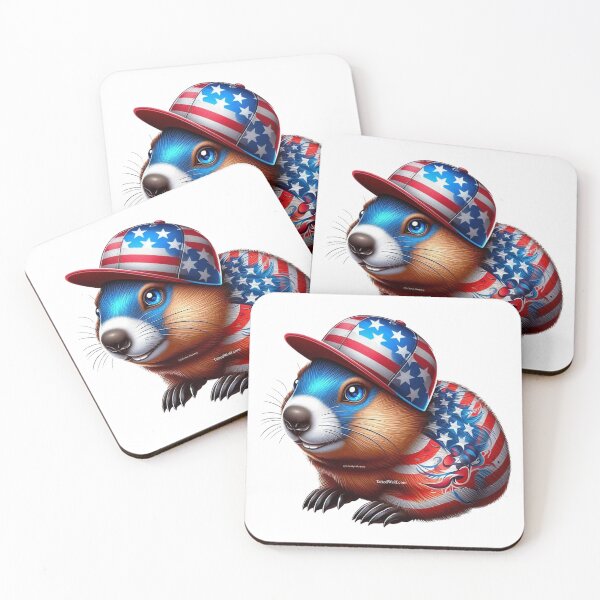 Item preview, Patriotic Tatted Groundhog designed and sold by TattedWolf.