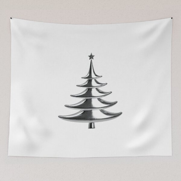 Item preview, Silver Metal Christmas Tree designed and sold by ha11e11.