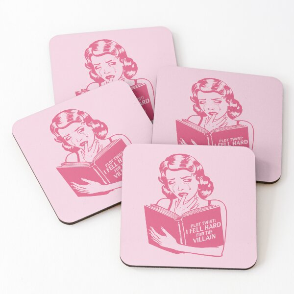 Item preview, I Fell Hard For The Villain Pink Kindle Vintage Retro for Book Lover designed and sold by BookWishEra.