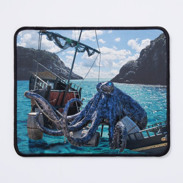 Item preview, Kraken Attacking a Tall Ship in the Water designed and sold by jrtwynam.
