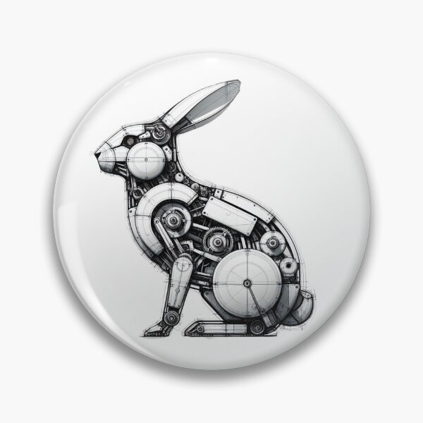 Item preview, Futuristic Mechanical Rabbit Design designed and sold by MiszungART.